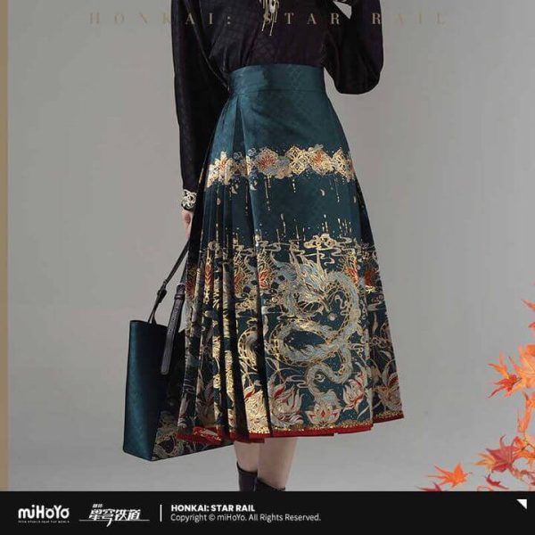 Dan Heng Imbibitor Lunae Fashion Series Zipper Horse Face Skirt - Honkai: Star Rail (Size S)